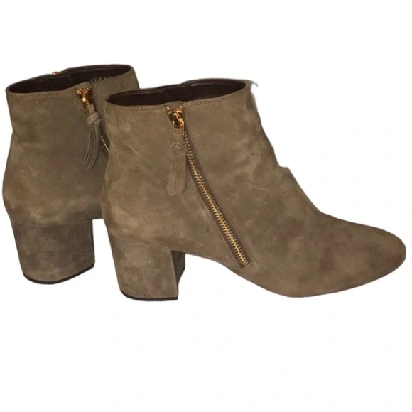 Cole Haan Shoes Cole Haan Saylor Two Zip Suede Grand Bootie In